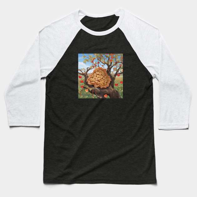 Apple Pie Vintage Since Picture Sweet Kawaii Art Baseball T-Shirt by Flowering Away